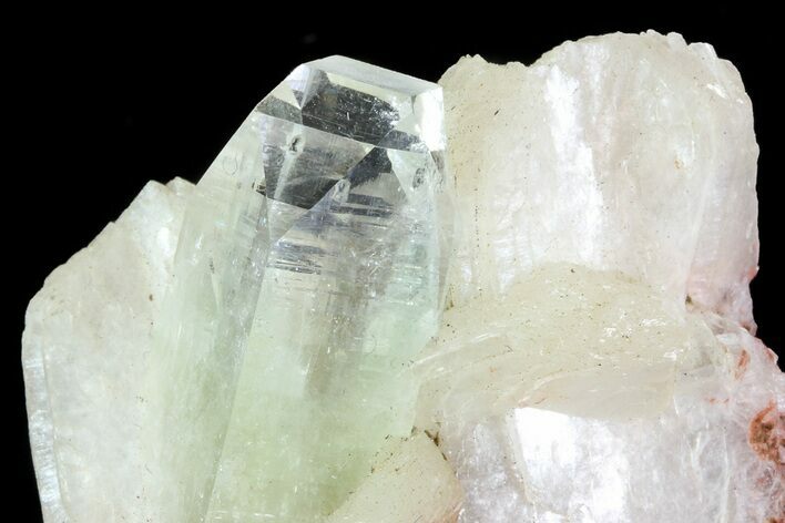 Zoned Apophyllite Crystals With Stilbite - India #72077